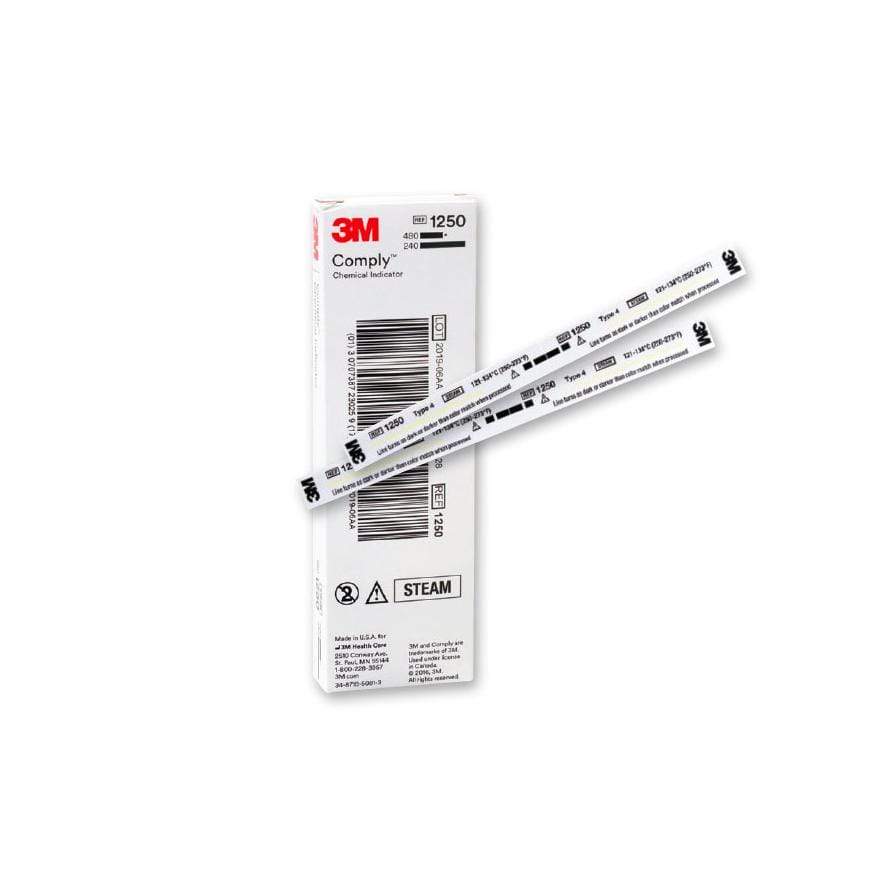 3M Healthcare Chemical Indicators Steam Indicator Strips 3M Comply Steam Chemical Indicator Strips