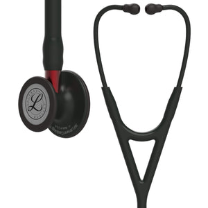 3M Littmann Cardiology Stethoscopes Black Tube Headset Chestpiece Red Stem 3M Littmann Cardiology IV Stethoscopes