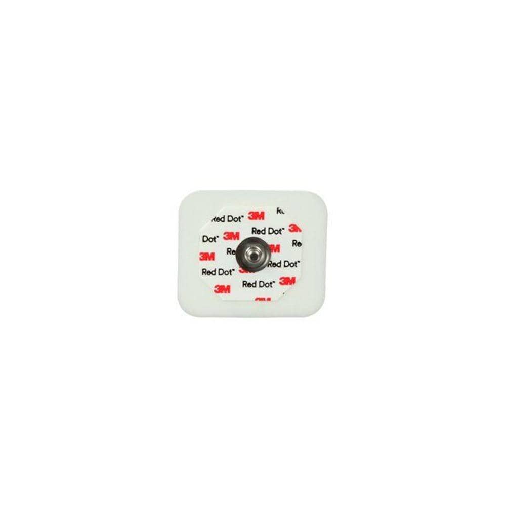 3M Healthcare ECG Electrodes Foam Monitoring Electrode / 4cm x 3.5cm / Sticky Gel 3M Red Dot Monitoring Electrode