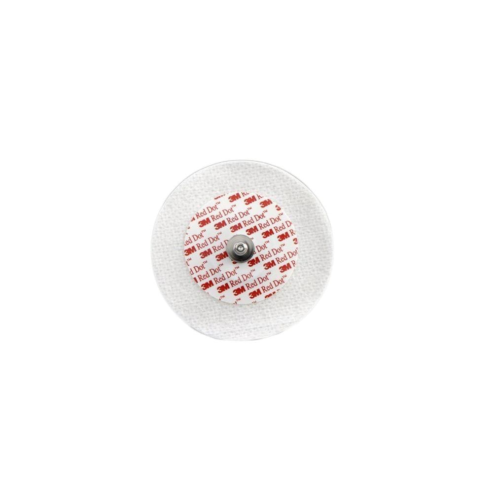 3M Healthcare ECG Electrodes Soft Cloth Monitoring Electrode / 6cm dia. / Solid Gel 3M Red Dot Monitoring Electrode