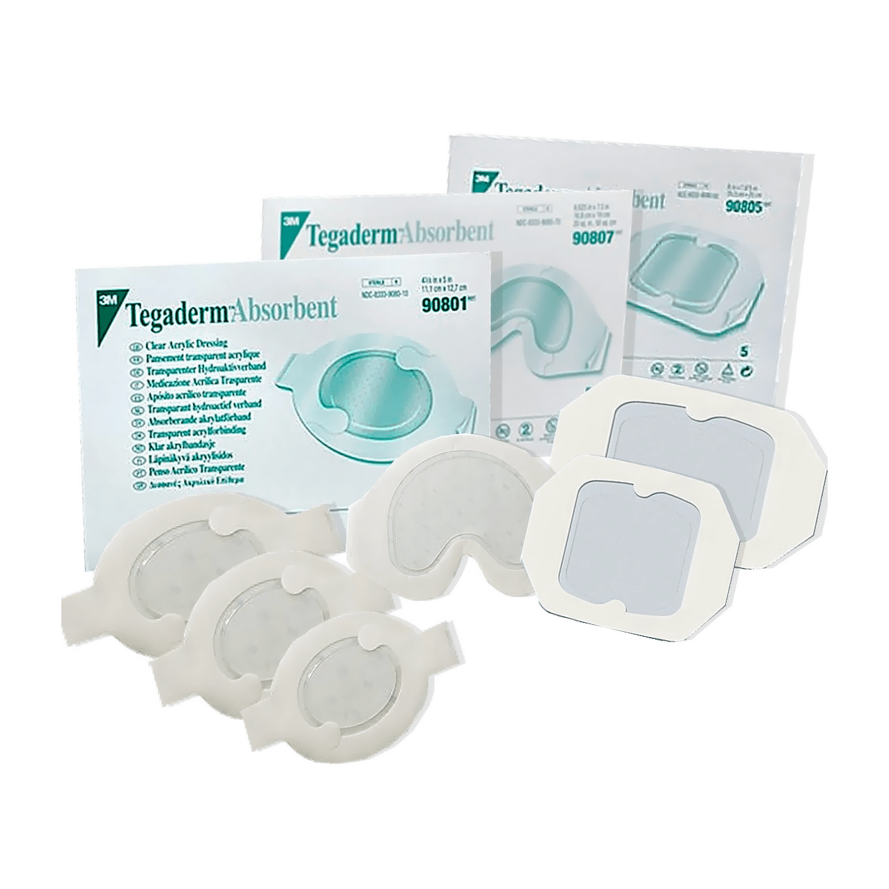 3M Tegaderm Absorbent Clear Acrylic Dressings