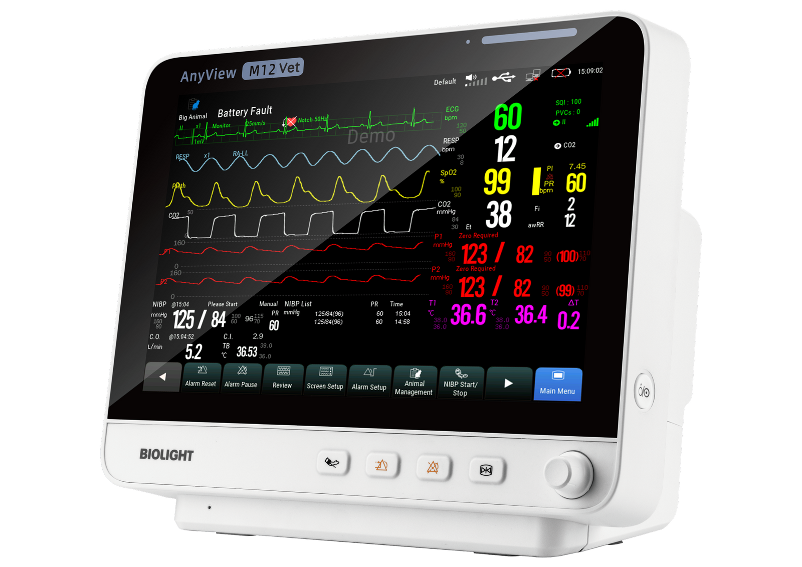 Biolight Australia M12 Vet Compact Veterinary Monitor