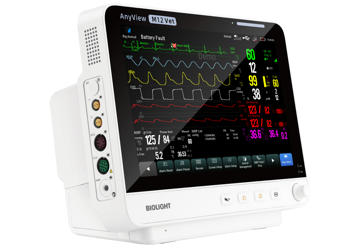 Biolight Australia M12 Vet Compact Veterinary Monitor