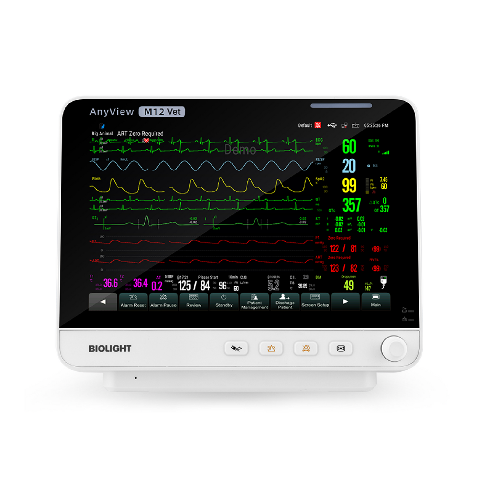 Biolight Australia M12 Vet Compact Veterinary Monitor