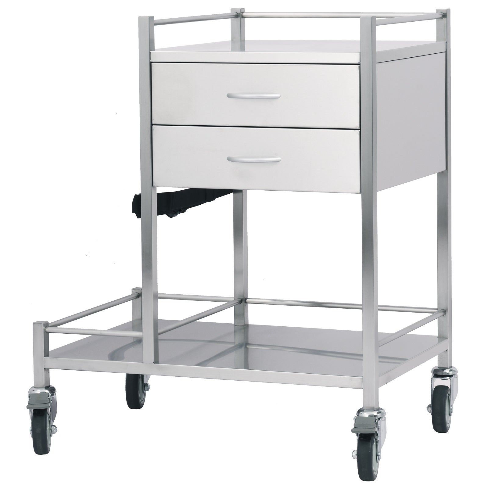 Stainless Steel Oxygen Trolley Two Drawer