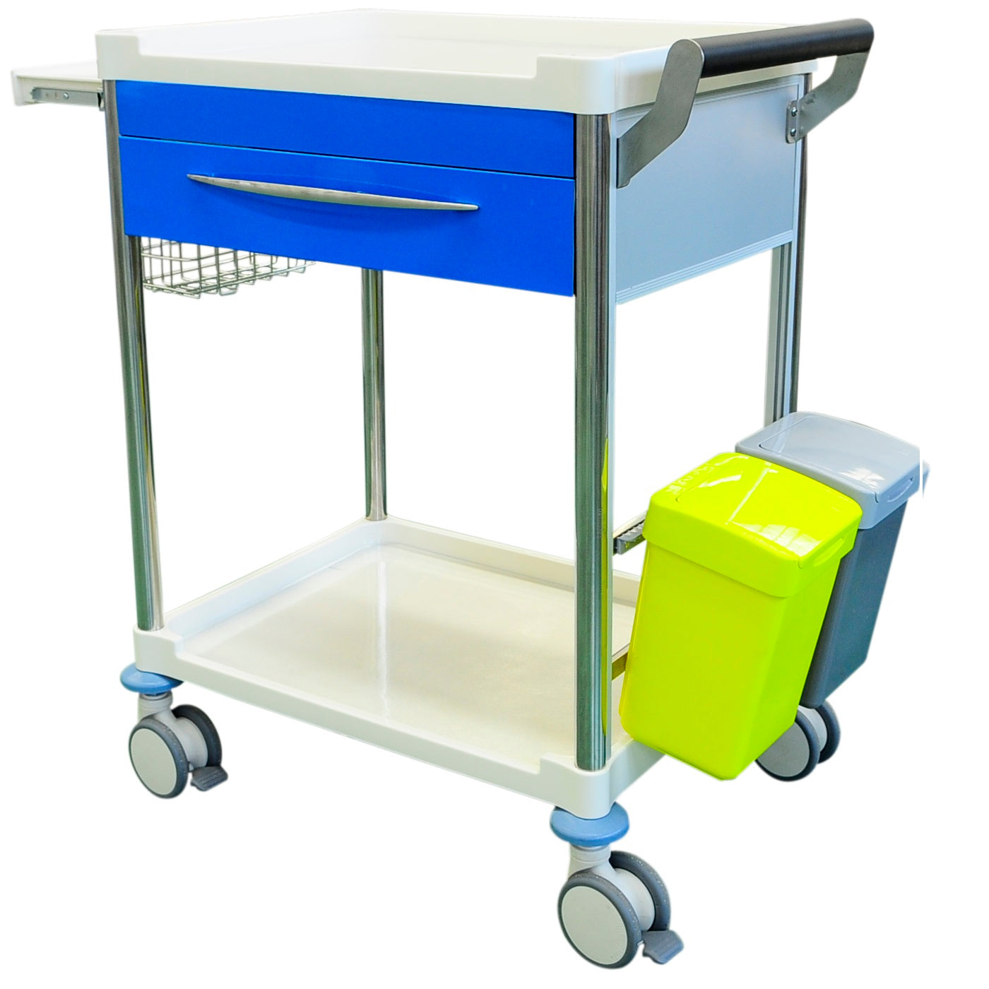 This single drawer treatment trolley comes with all accessories as standard to ensure you have everything you need out of the box.
