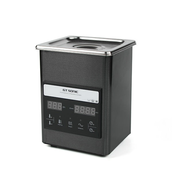 Our 2L ultrasonic cleaner with a sleek black titanium finish and plexiglass operation panel are sleek, modern &amp;amp; functional.