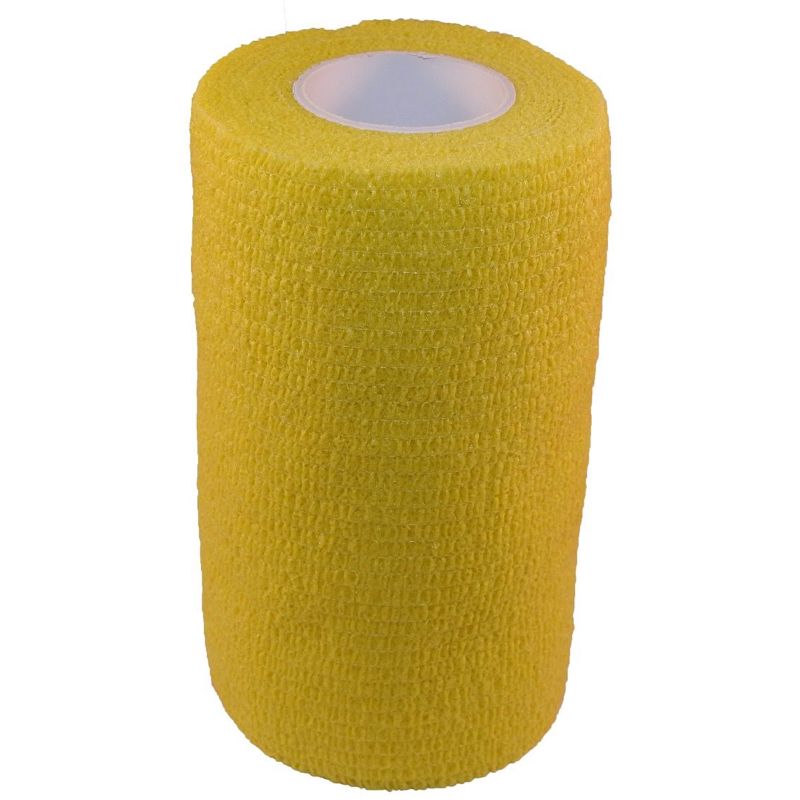Veterinary Australia Cohesive Veterinary Bandage Tape 10cm x 4.5m (6 Pack) Yellow