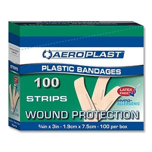 Aero Healthcare First Aid Plasters Aeroplast Plastic Strip 7.2cm x 1.9cm AP101