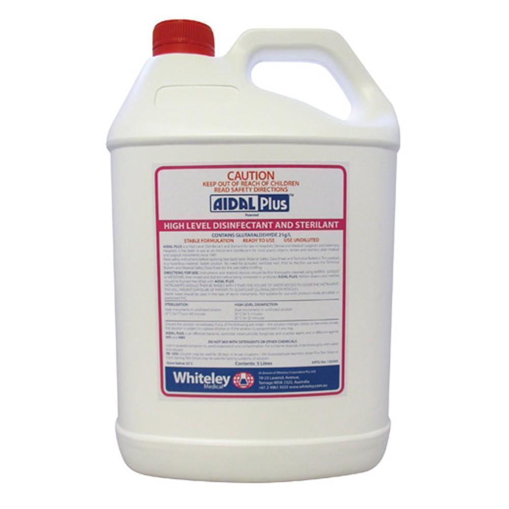 Aidal Plus High Level Instrument Disinfectant and Sterilant. 2% Glutaraldehyde