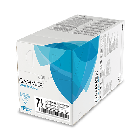 Ansell GAMMEX Latex Gloves Textured