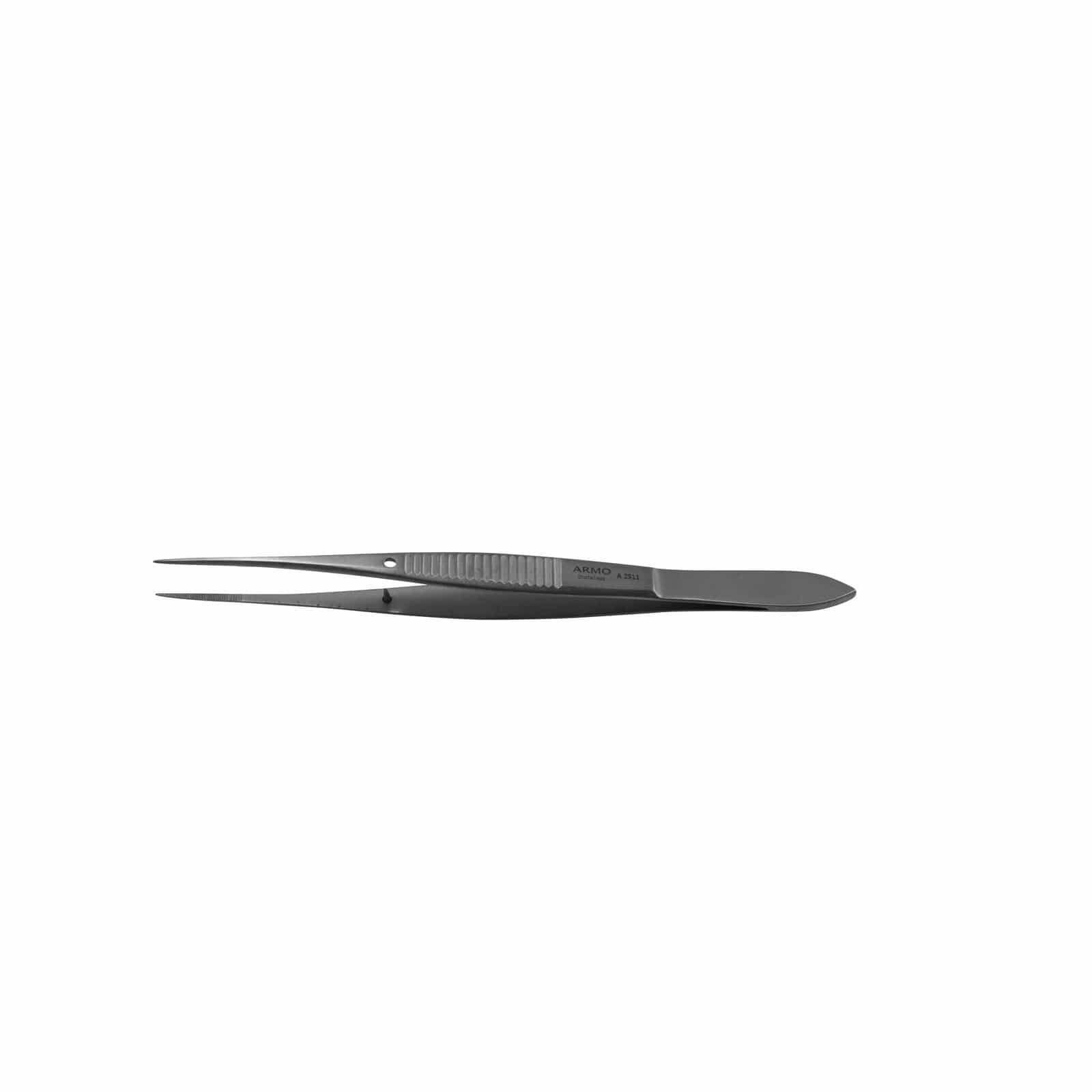 Armo Surgical Instruments 10cm / Straight / 1x2 Teeth Armo Graefe Iris Forceps
