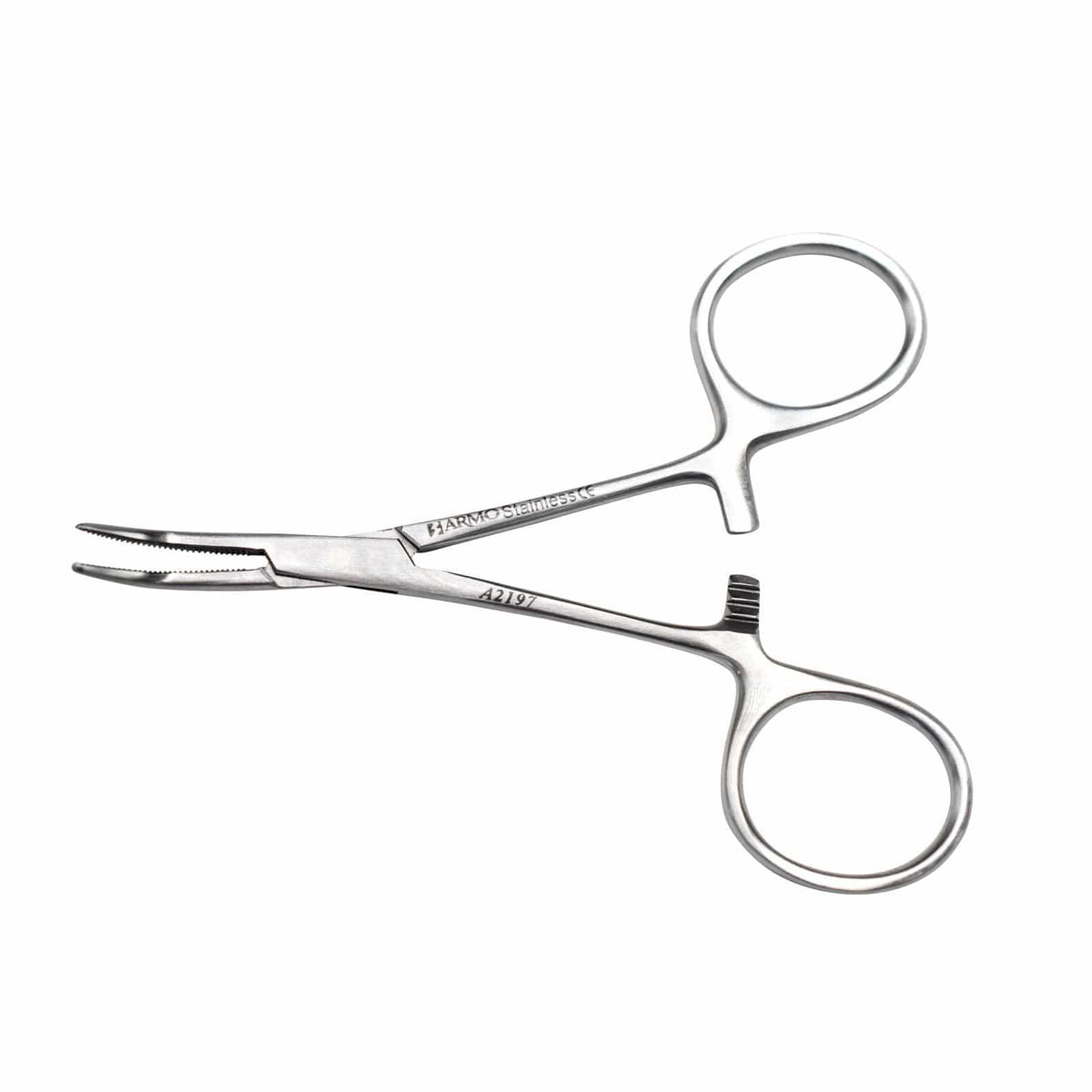 Armo Surgical Instruments 10cm / Curved / 1x2 Teeth Armo Hartman Alligator Forceps