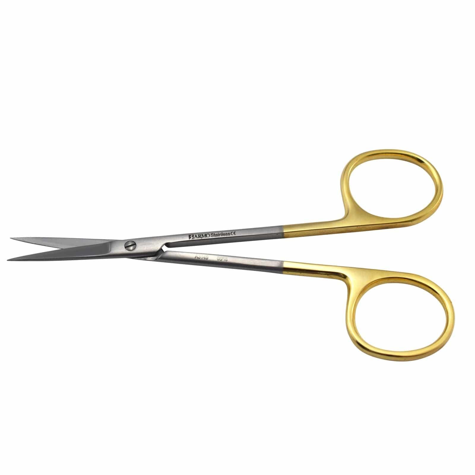 Armo Surgical Instruments 11cm / Straight / TC Armo Iris Scissors