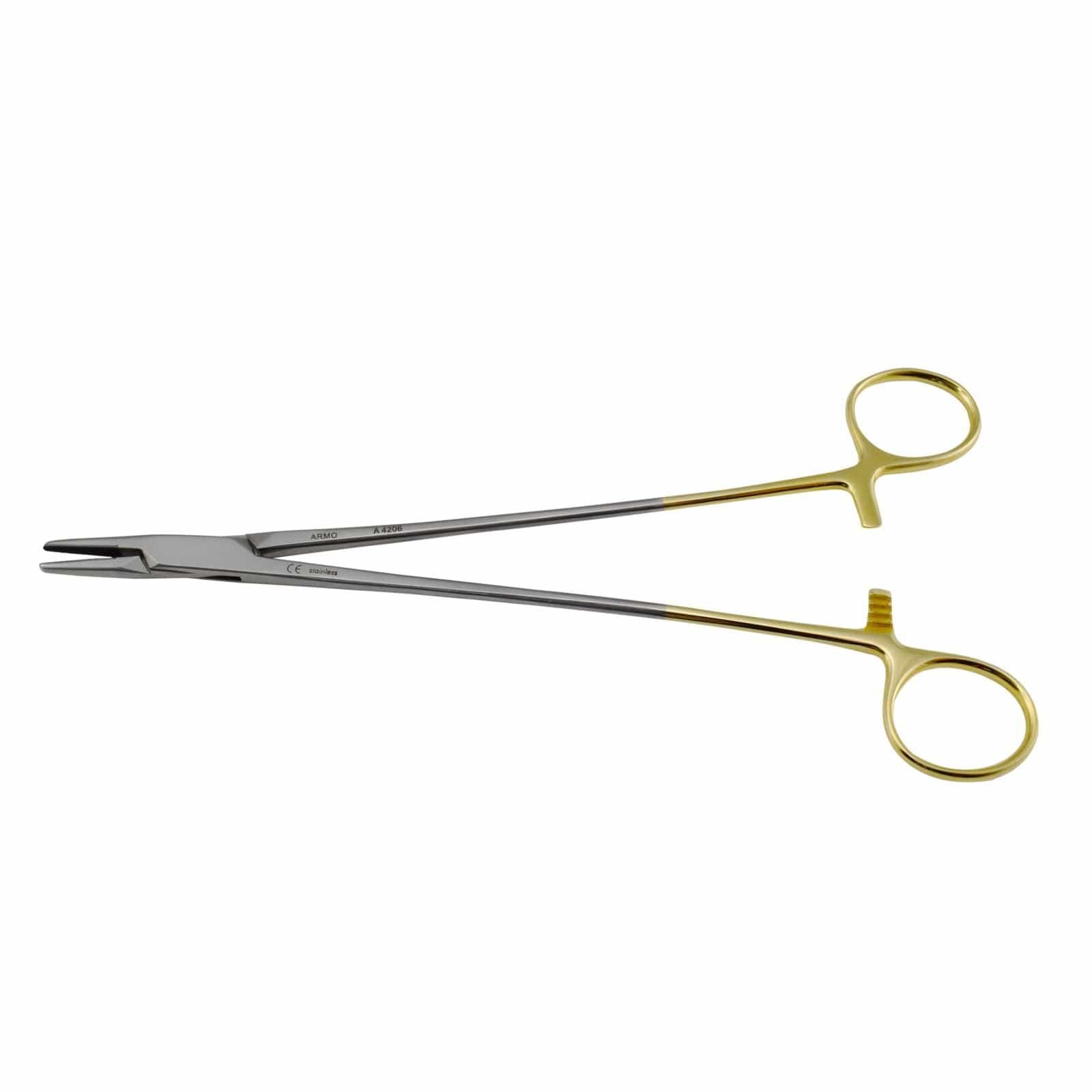 Armo Surgical Instruments 24cm / Right Handed / TC Armo Mayo Hegar Needle Holder