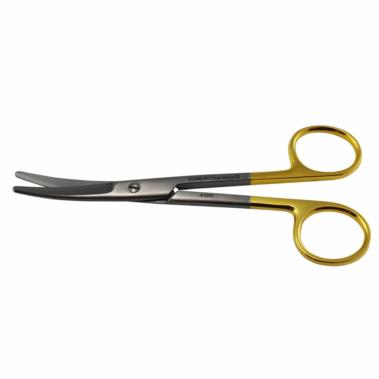 Armo Surgical Instruments 14.5cm / Curved / TC Armo Mayo Scissors