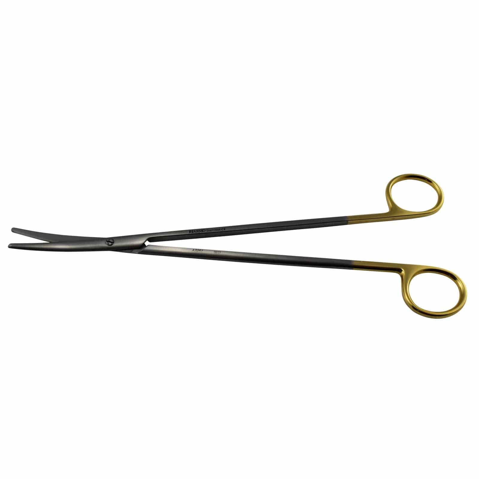 Armo Surgical Instruments 23cm / Curved + TC / Blunt/Blunt Armo Metzenbaum Scissors