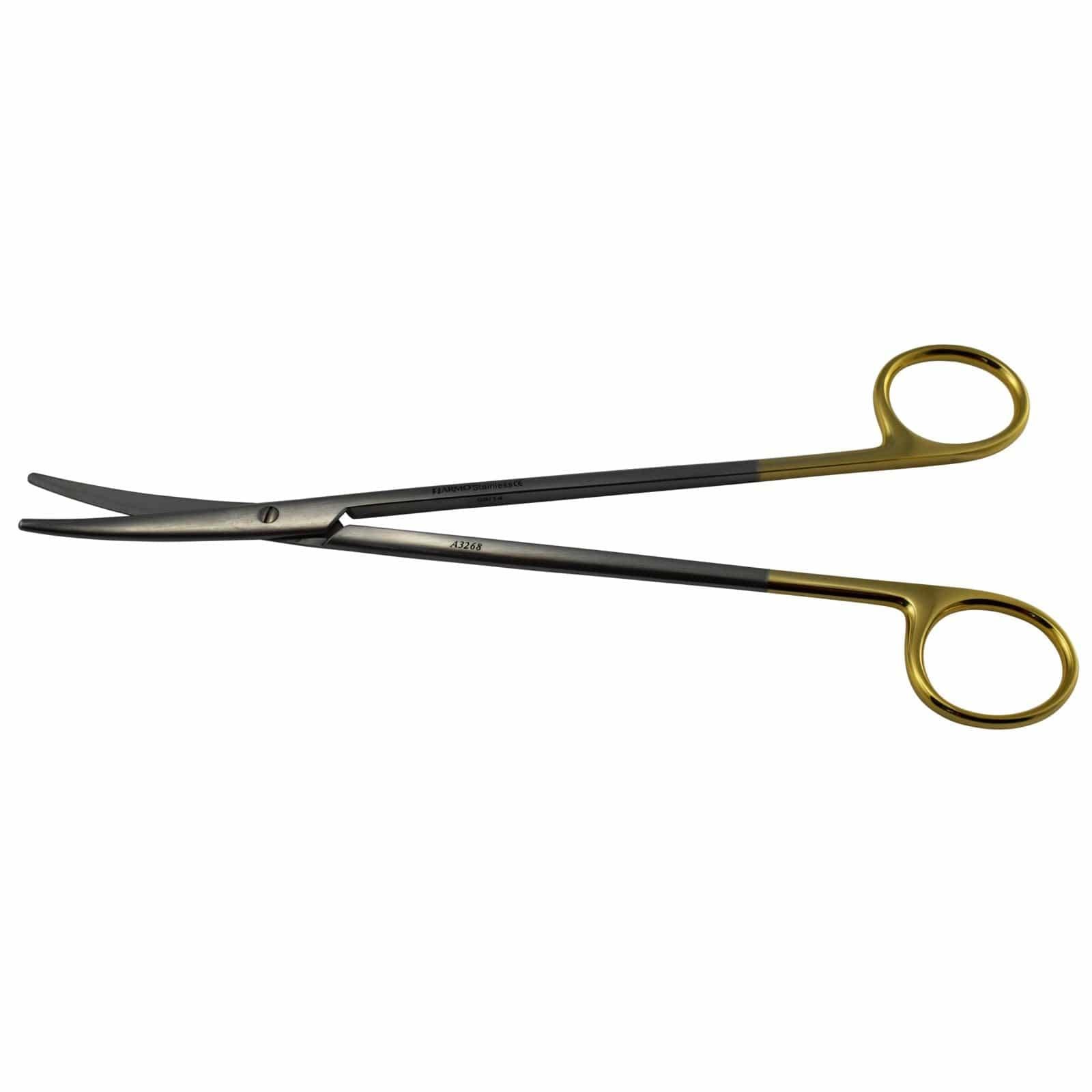 Armo Surgical Instruments 20cm / Curved + TC / Blunt/Blunt Armo Metzenbaum Scissors