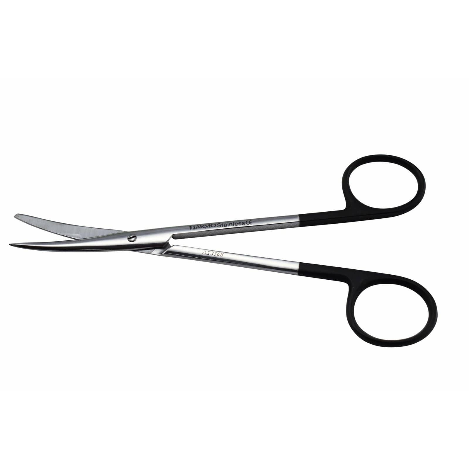 Armo Surgical Instruments 14cm / Curved + Supercut / Sharp/Blunt Armo Metzenbaum Scissors