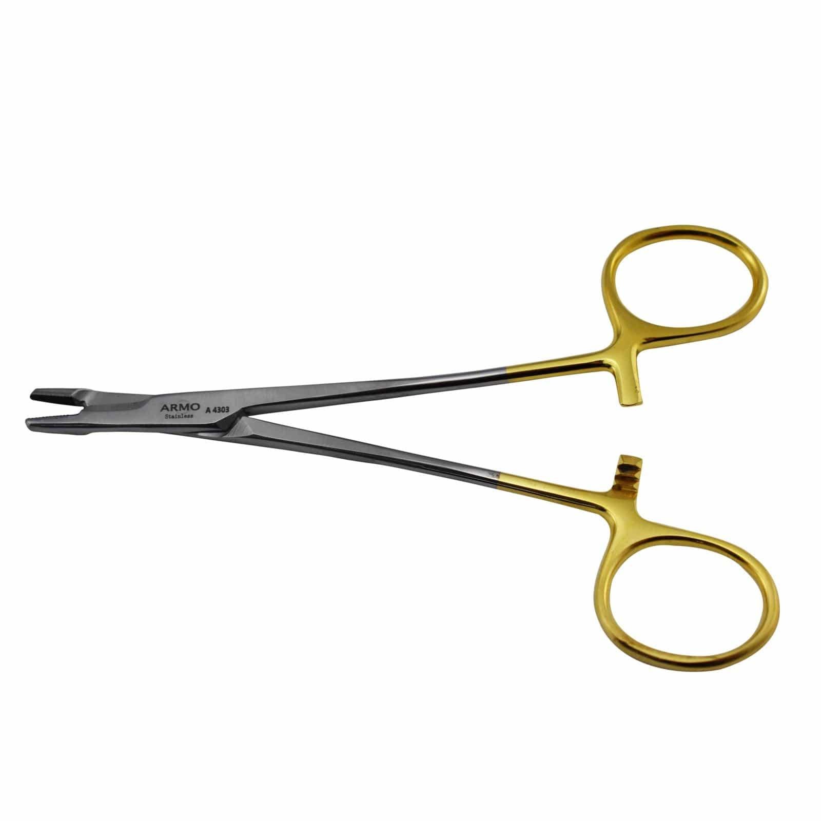 Armo Surgical Instruments 12cm / Right Handed / TC Armo Olsen Hegar Needle Holder
