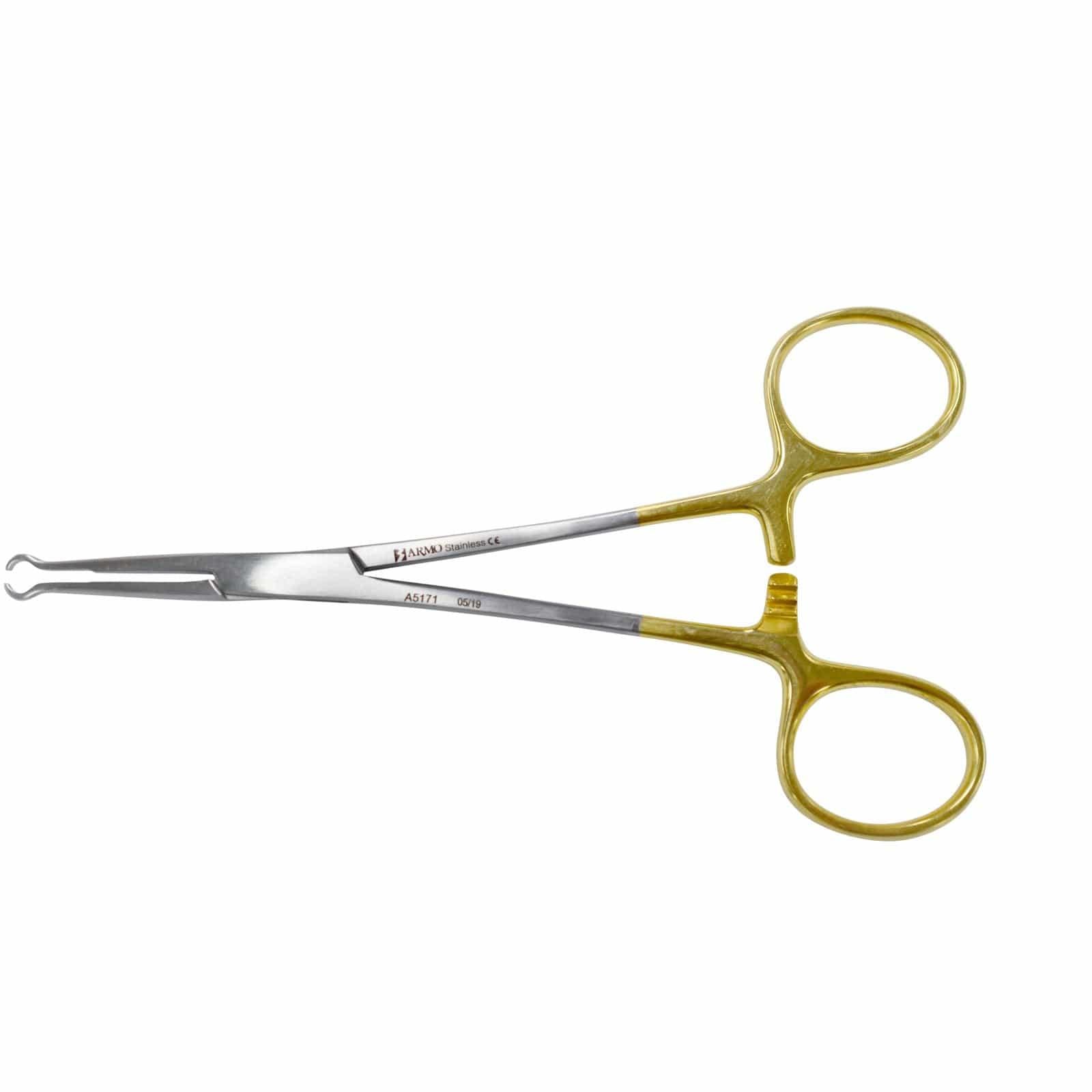 Armo Surgical Instruments 3mm Tip / Straight Armo Vasectomy Towel Clamp