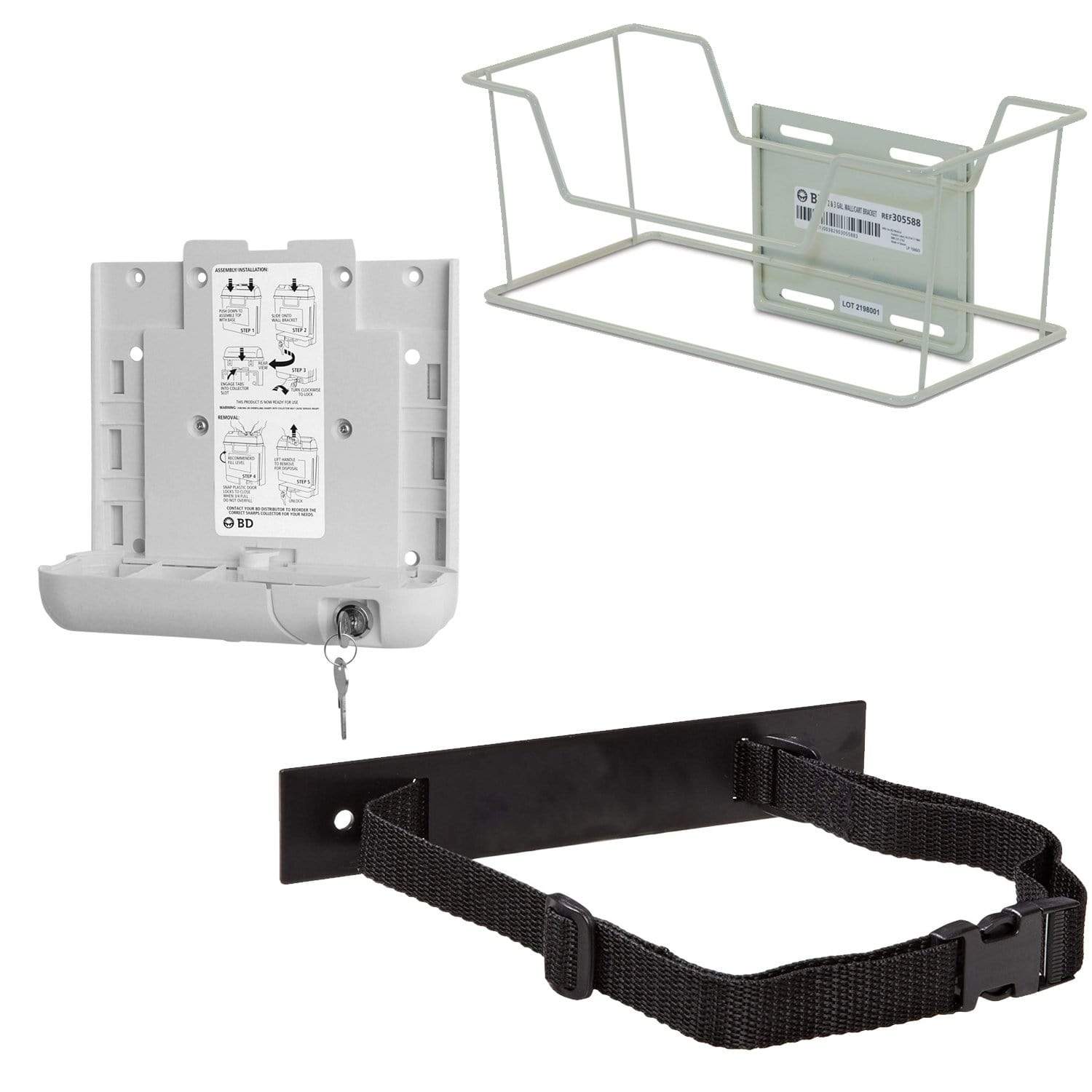 BD Sharps Collection Brackets and Wall Cabinets