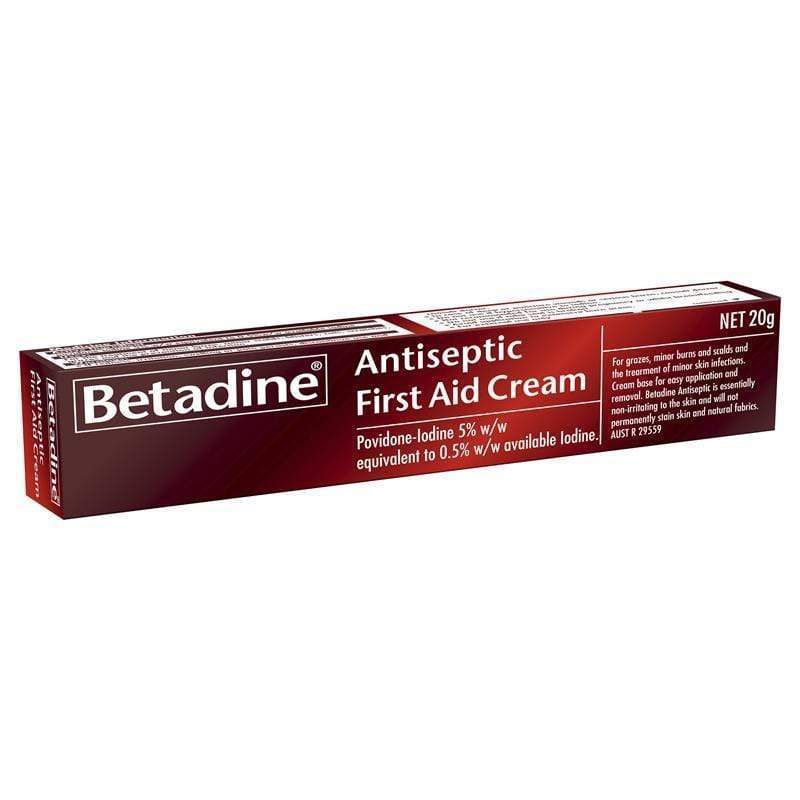 Betadine First Aid Cream 20g (Povidone Iodine)
