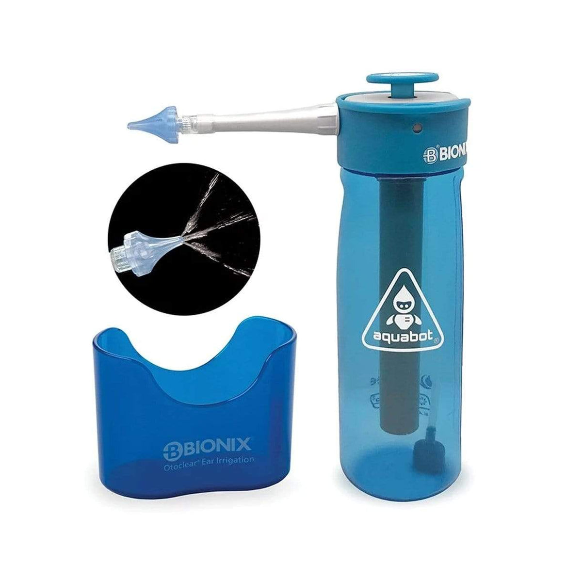 Bionix Ear Wash System 5 OC Tips 1 Aquabot Bottle 1 Ear Basin Bionix OtoClear Aquabot Bottle