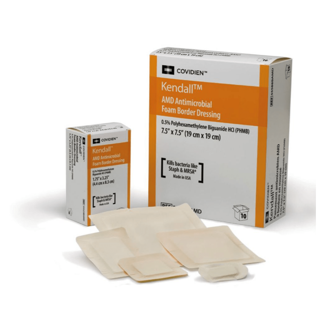 Cardinal Kendall AMD Antimicrobial Foam Dressing