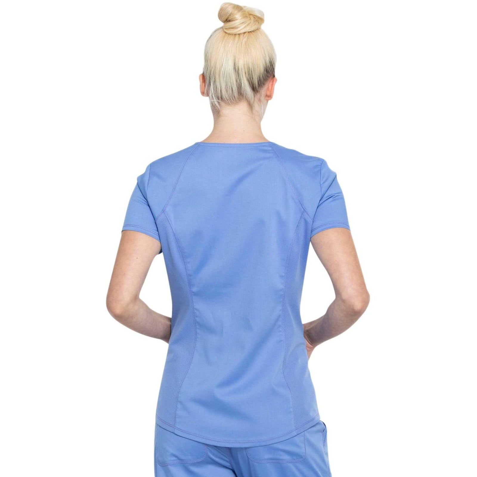 Cherokee Revolution WW601 Scrubs Top Women Ciel Blue