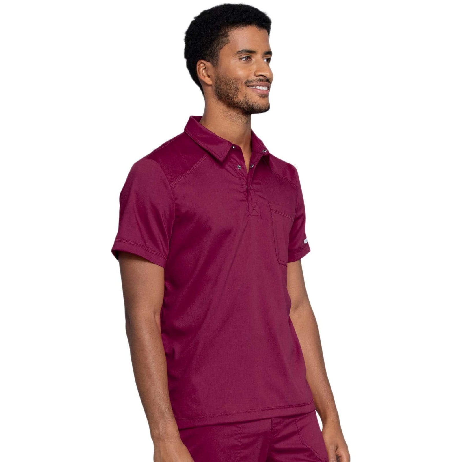 Cherokee Revolution WW615 Scrubs Top Men Wine