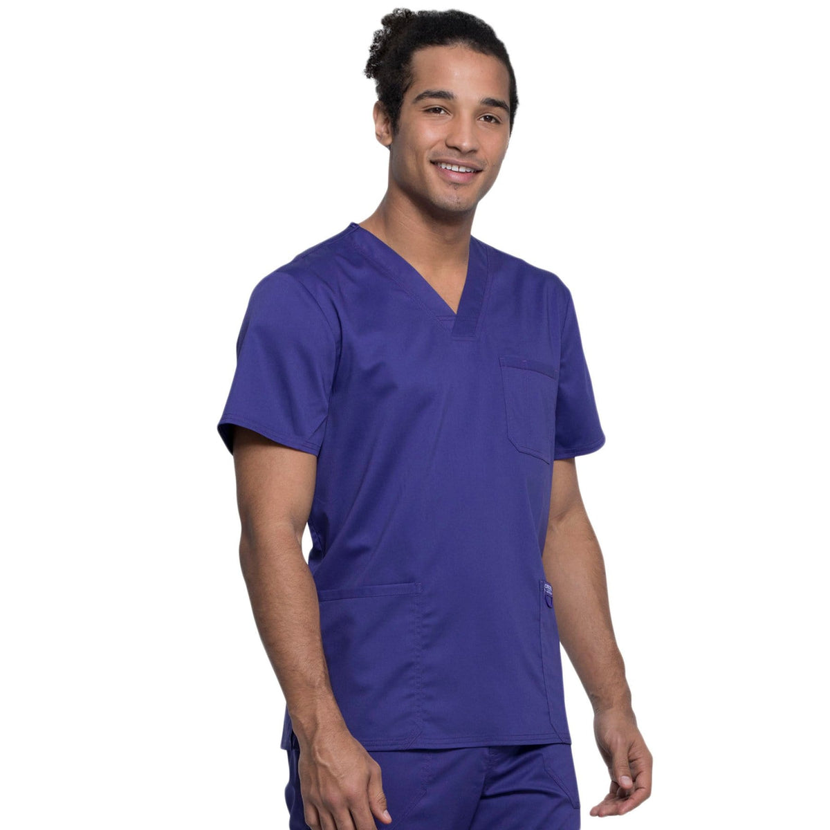 Cherokee Revolution WW670 Scrubs Top Men Grape