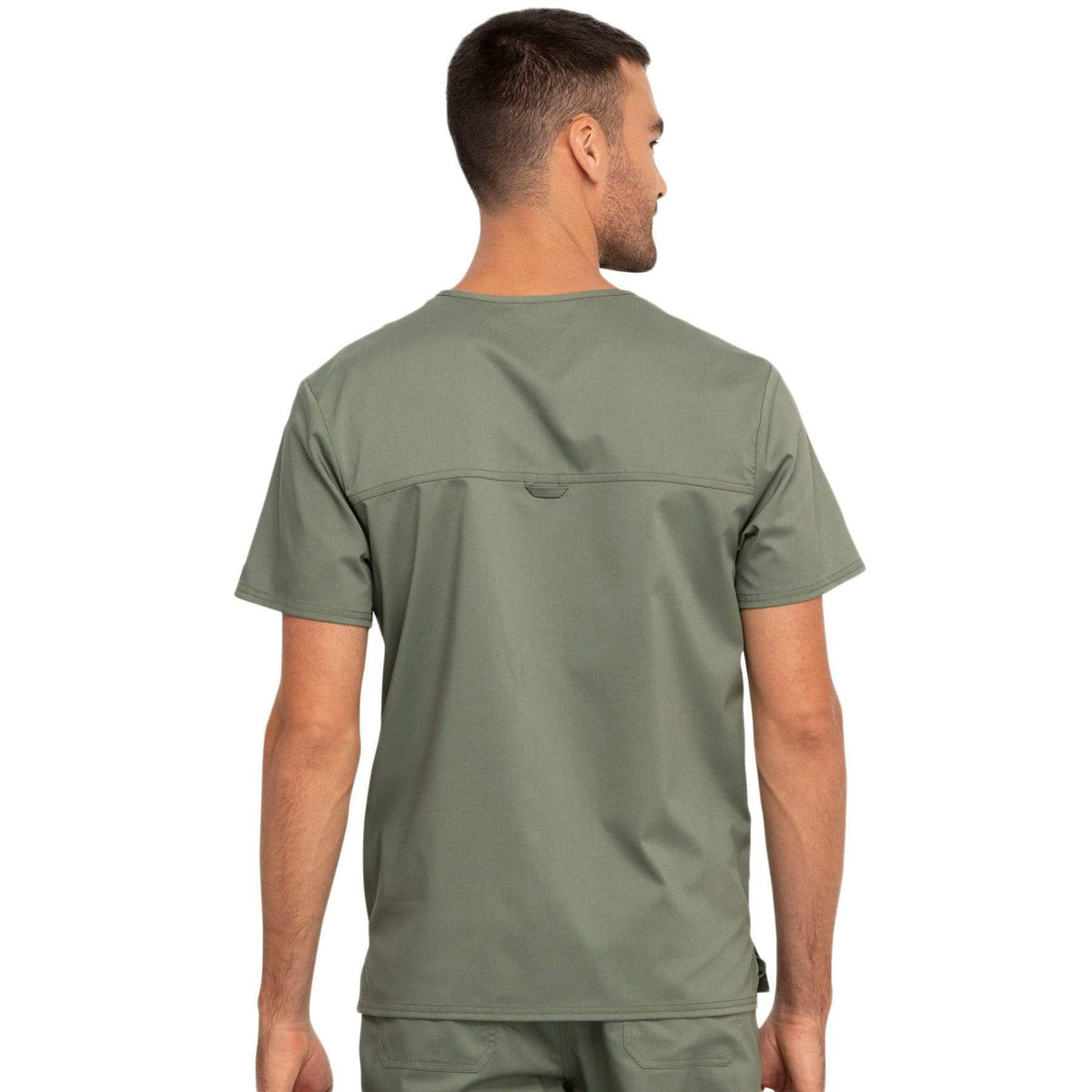 Cherokee Revolution WW690 Scrubs Top Men Olive