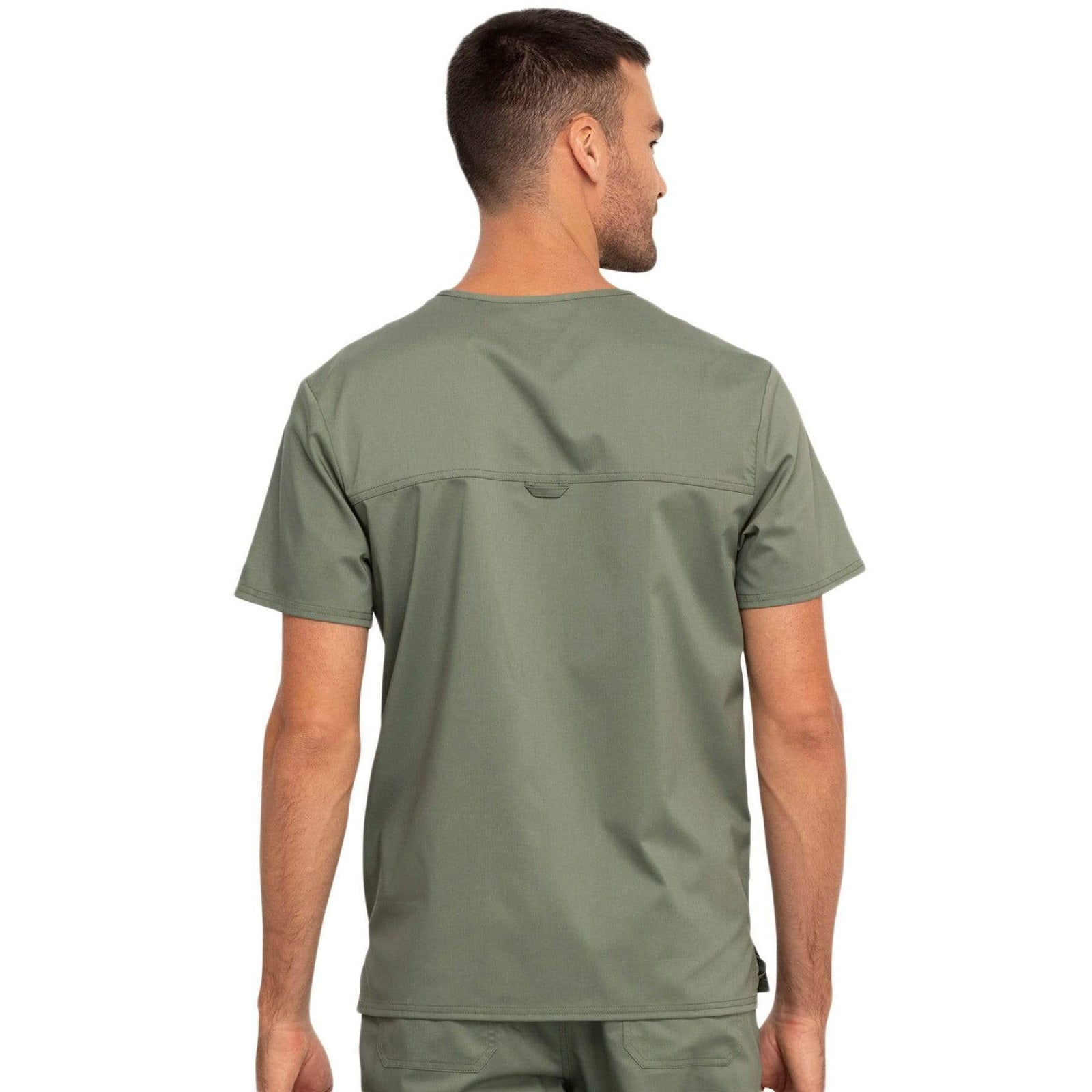Cherokee Revolution WW690 Scrubs Top Men Olive
