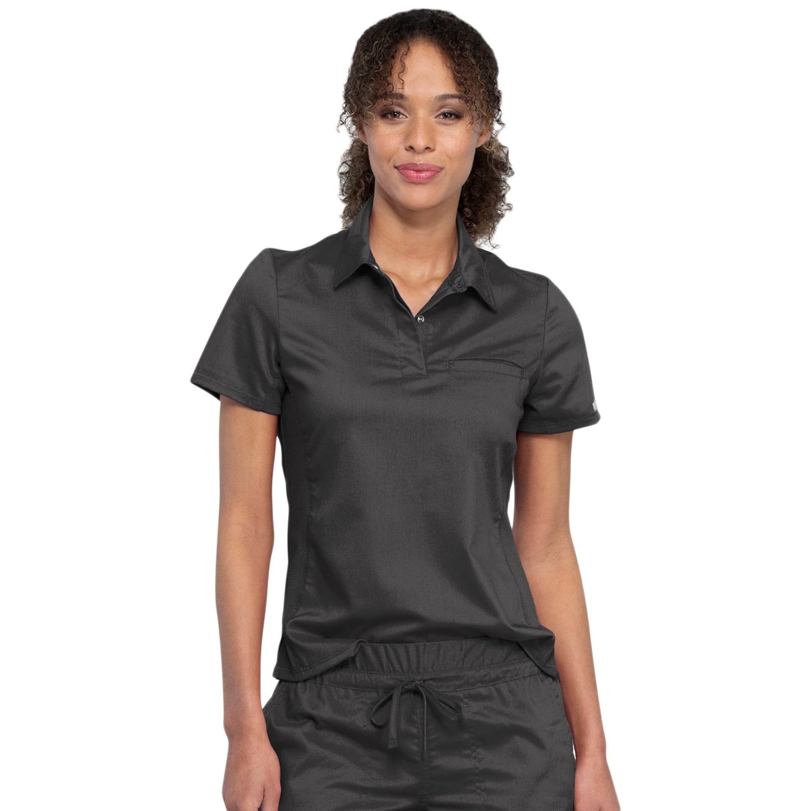 Cherokee Revolution WW698 Scrubs Top Women Pewter