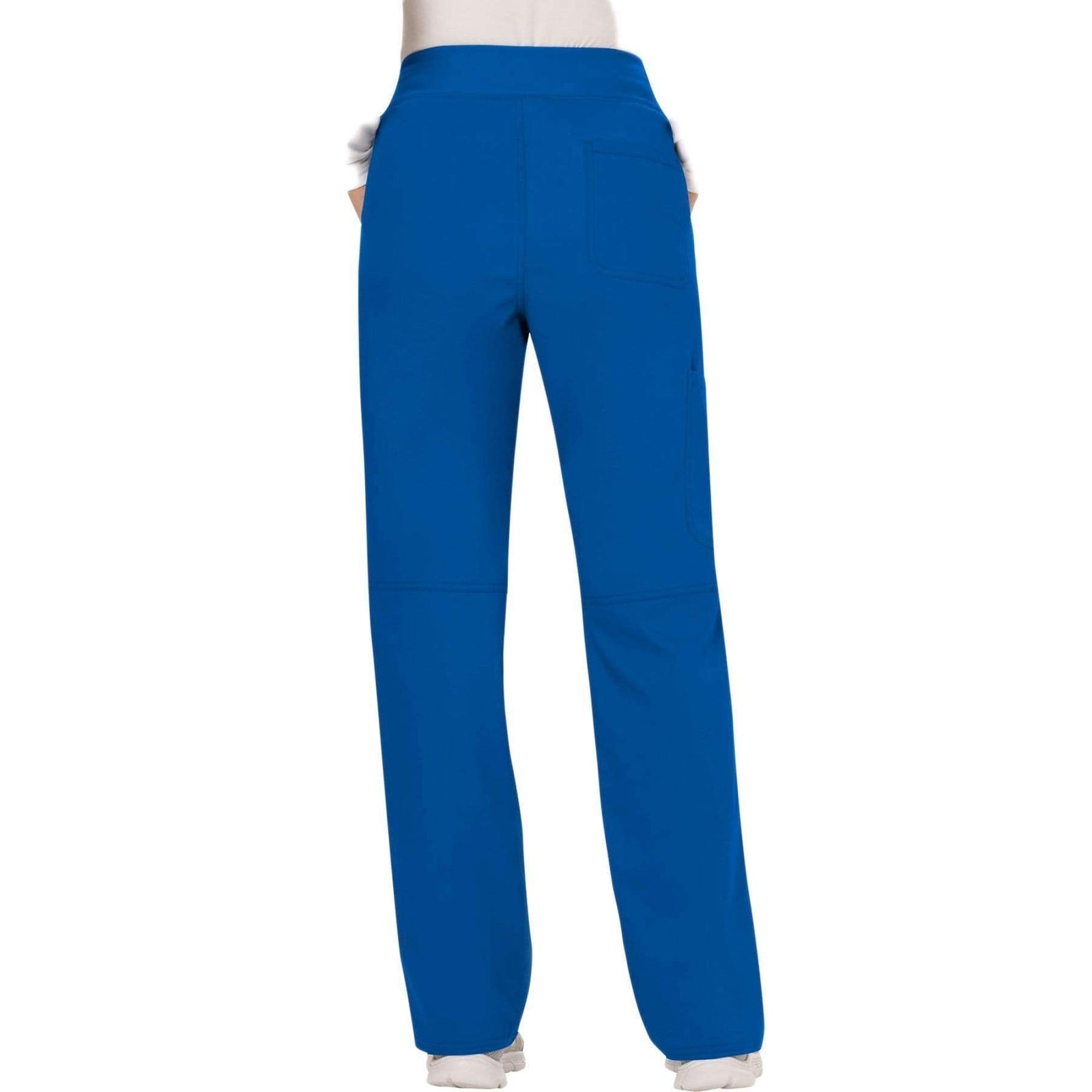 Cherokee Workwear Revolution WW110 Scrubs Pants Women's Mid Rise Straight Leg Pull-on Royal