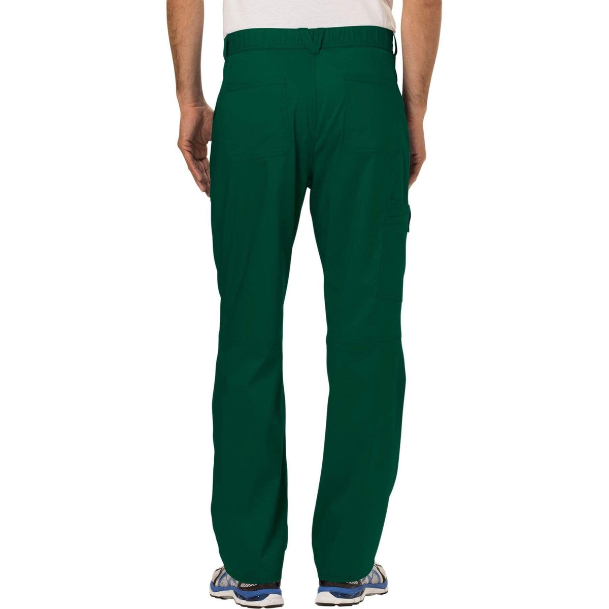 Cherokee Workwear Revolution WW140 Scrubs Pants Men's Fly Front Hunter Green