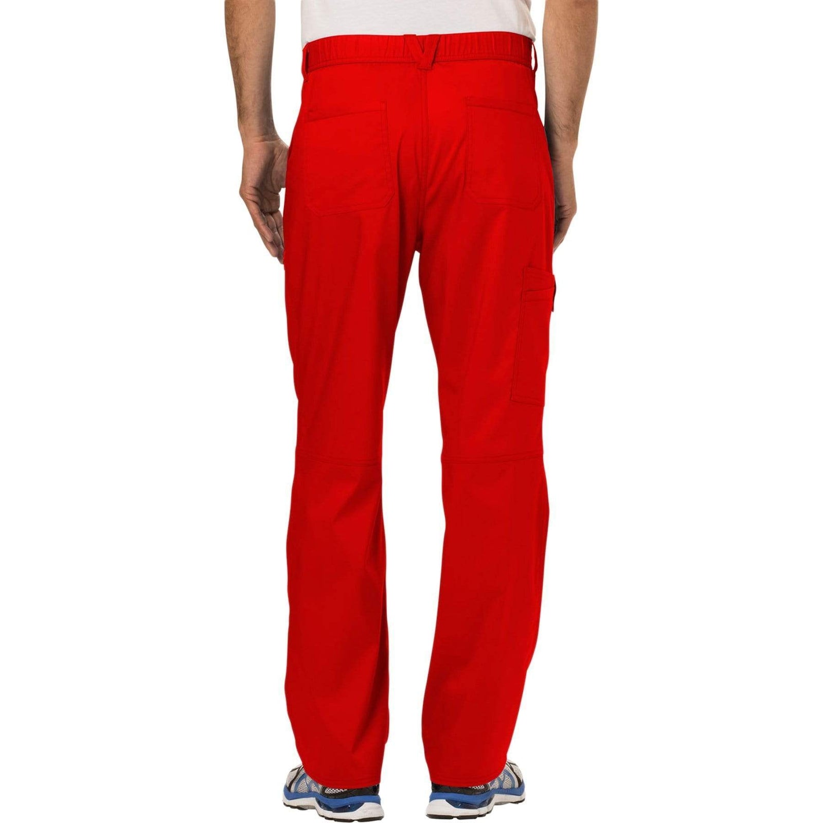 Cherokee Workwear Revolution WW140 Scrubs Pants Men's Fly Front Red