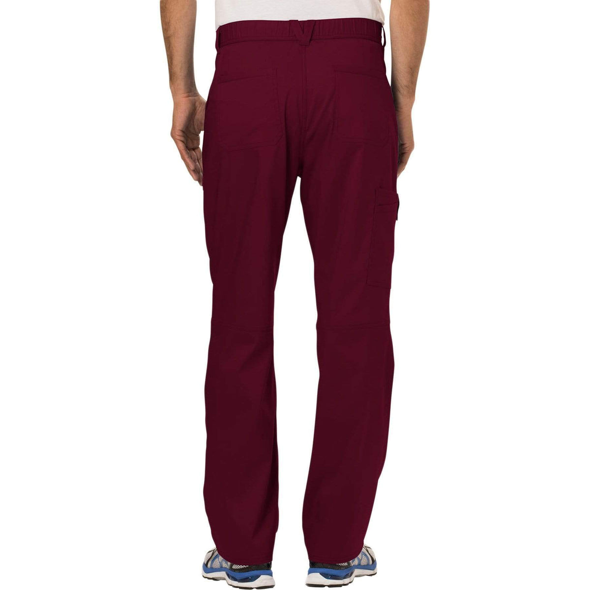 Cherokee Workwear Revolution WW140 Scrubs Pants Men's Fly Front Wine