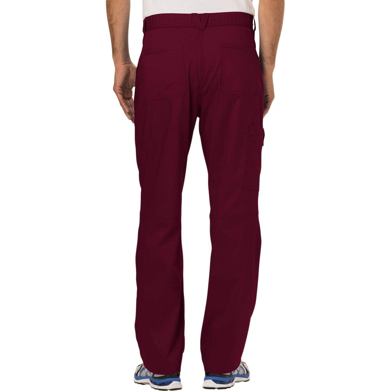 Cherokee Workwear Revolution WW140 Scrubs Pants Men's Fly Front Wine