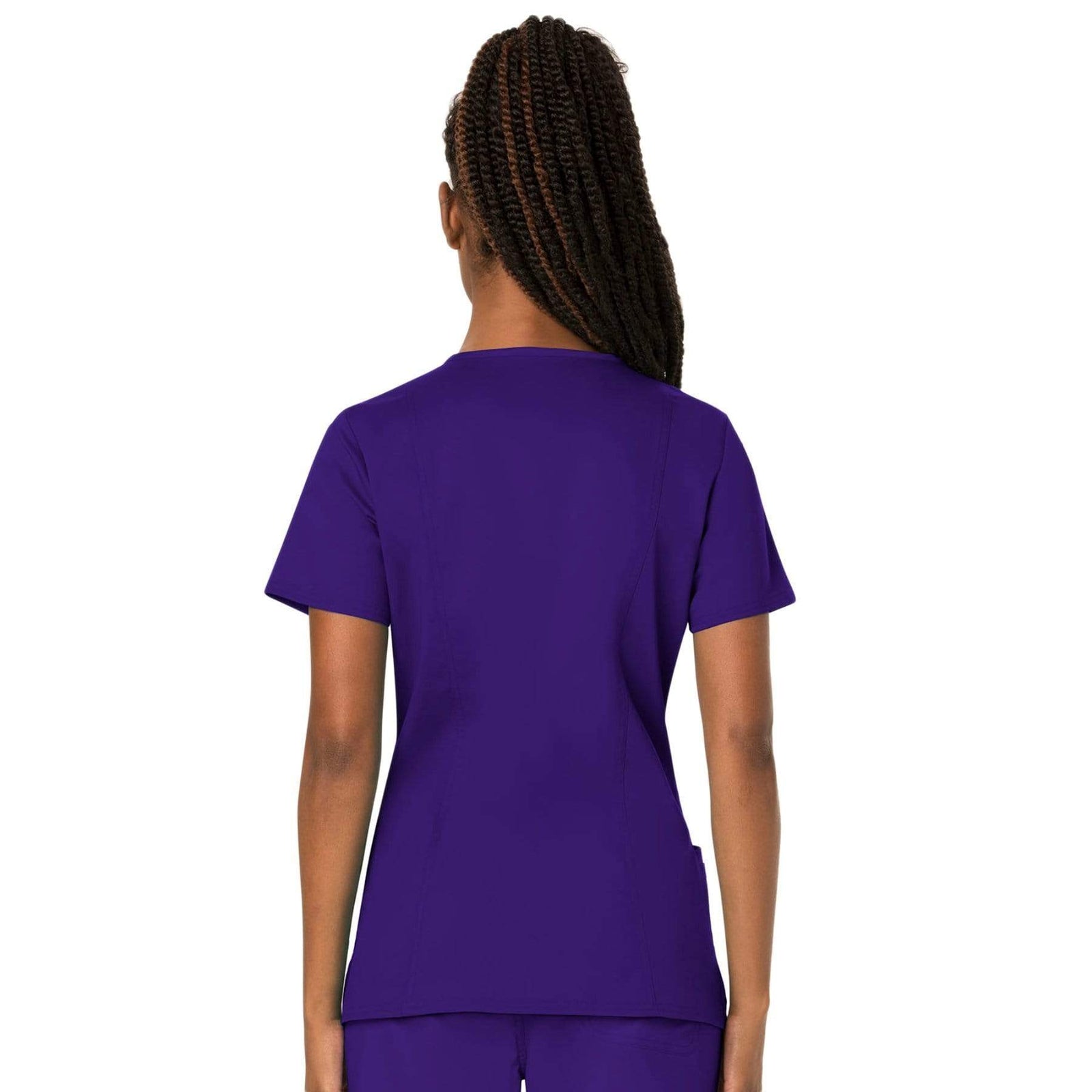 Cherokee Workwear Revolution WW620 Scrubs Top Women's V-Neck Grape