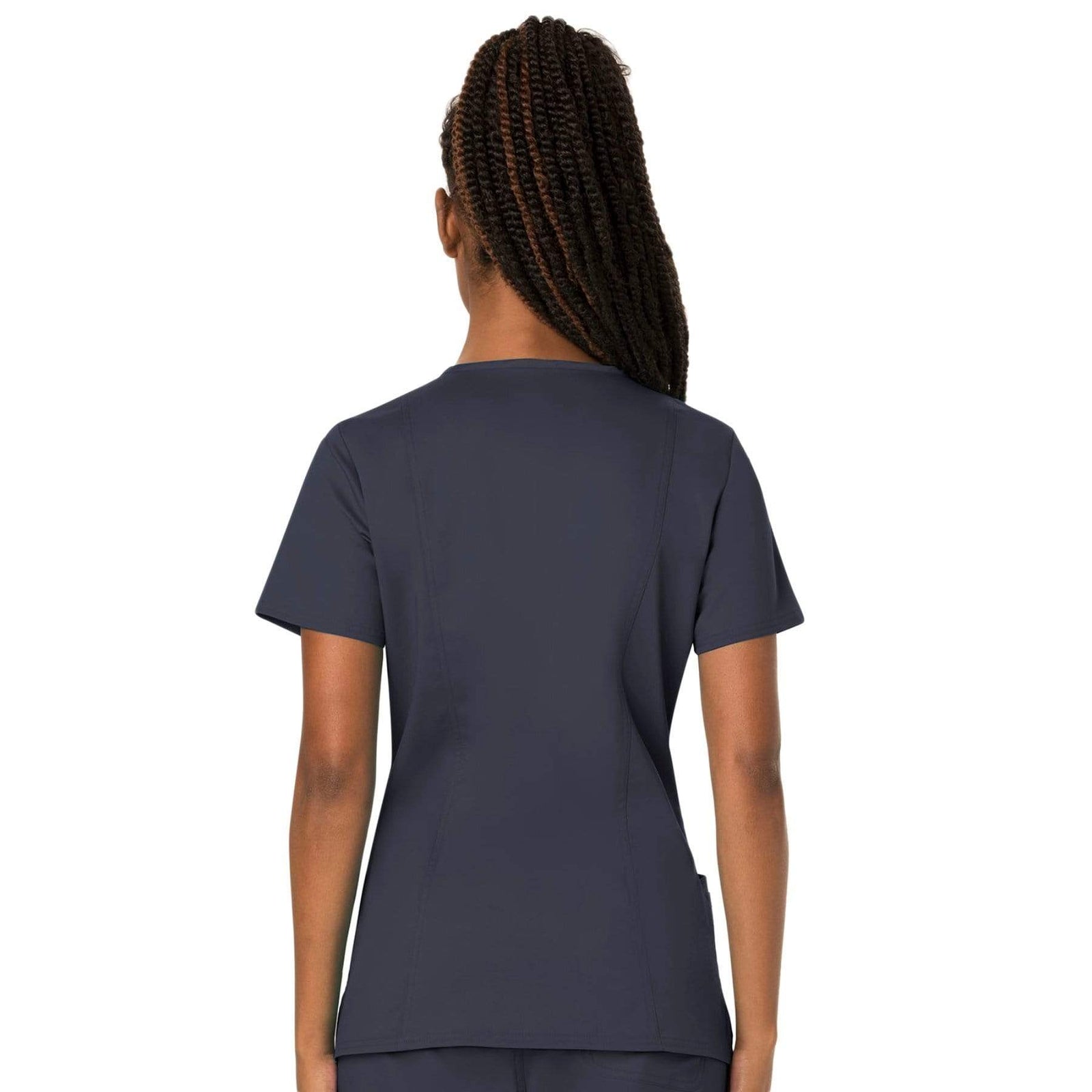 Cherokee Workwear Revolution WW620 Scrubs Top Women's V-Neck Pewter