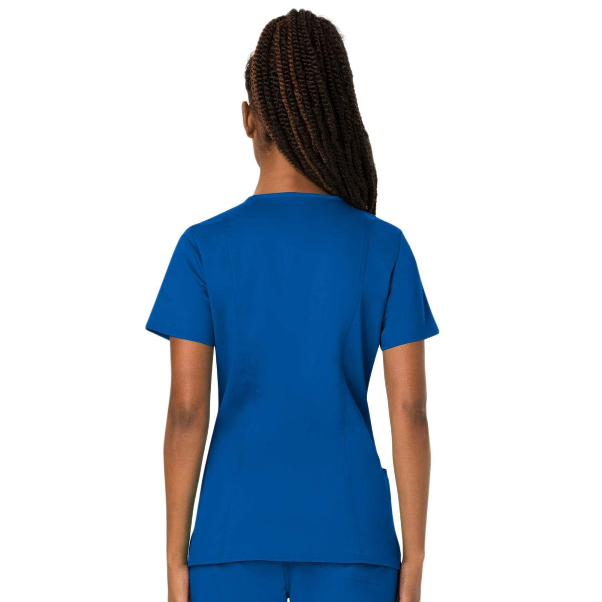 Cherokee Workwear Revolution WW620 Scrubs Top Women's V-Neck Royal