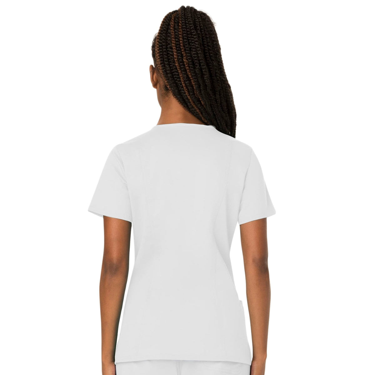 Cherokee Workwear Revolution WW620 Scrubs Top Women's V-Neck White
