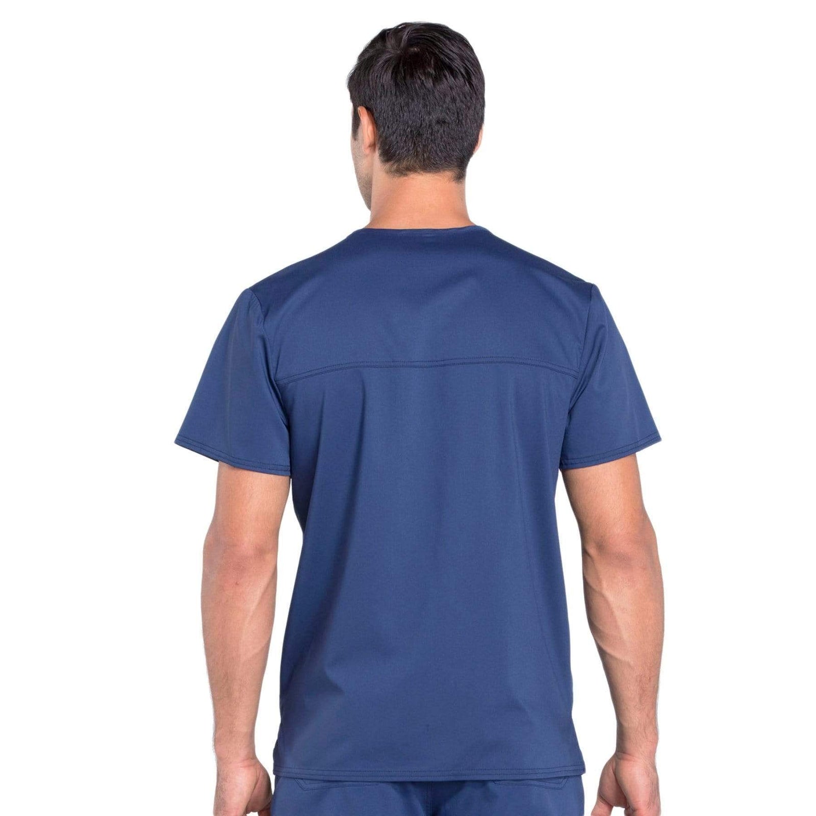 Cherokee Workwear Revolution WW670 Scrubs Top Men's V-Neck Navy