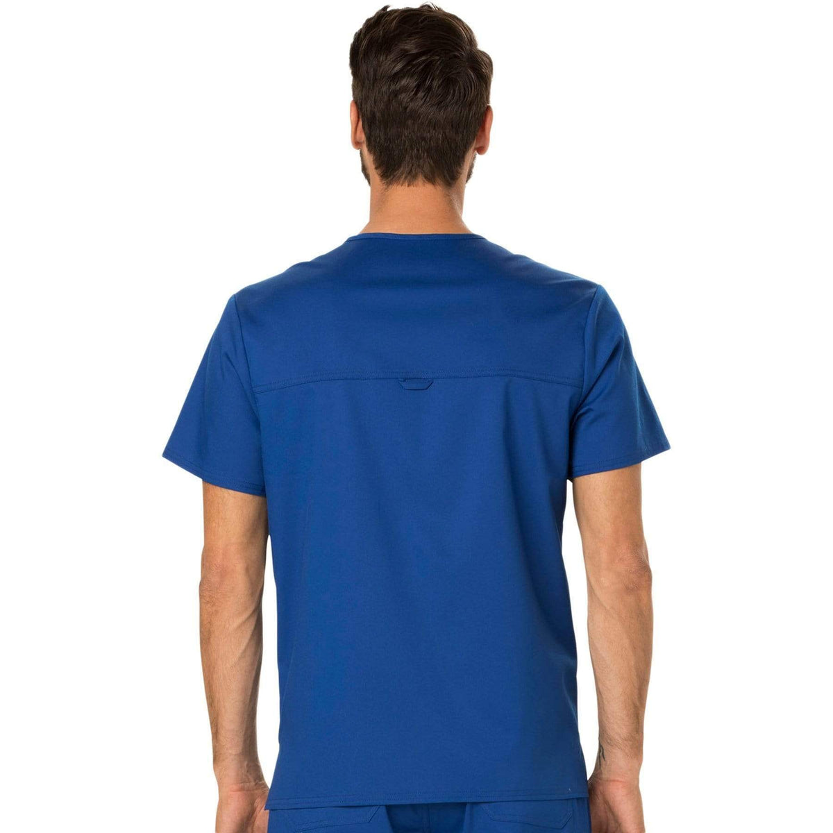 Cherokee Workwear Revolution WW690 Scrubs Top Men's V-Neck Galaxy Blue