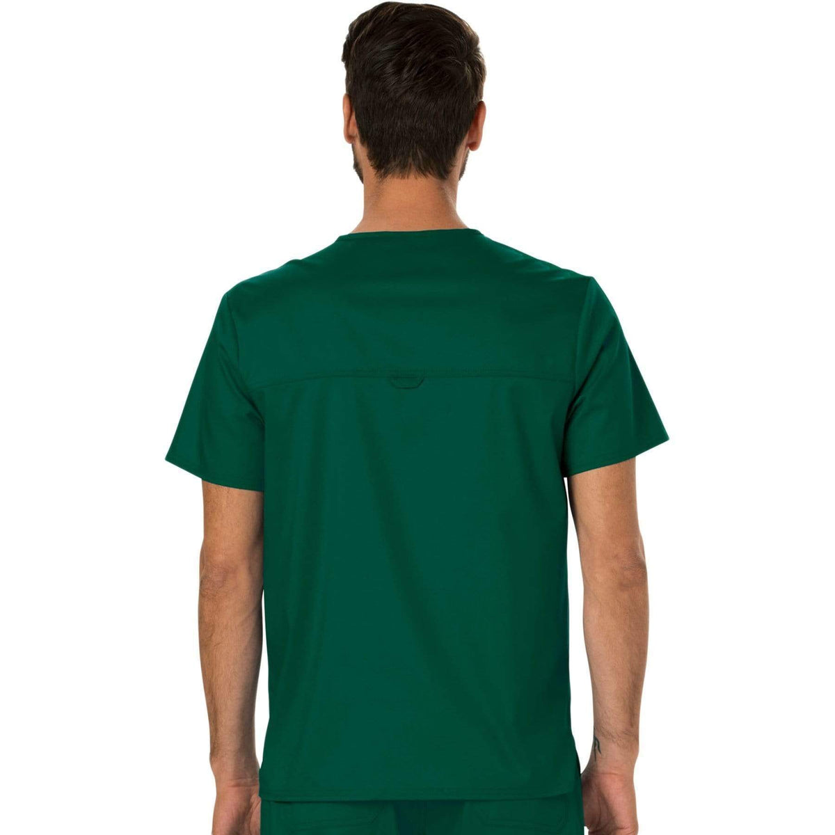 Cherokee Workwear Revolution WW690 Scrubs Top Men's V-Neck Hunter Green