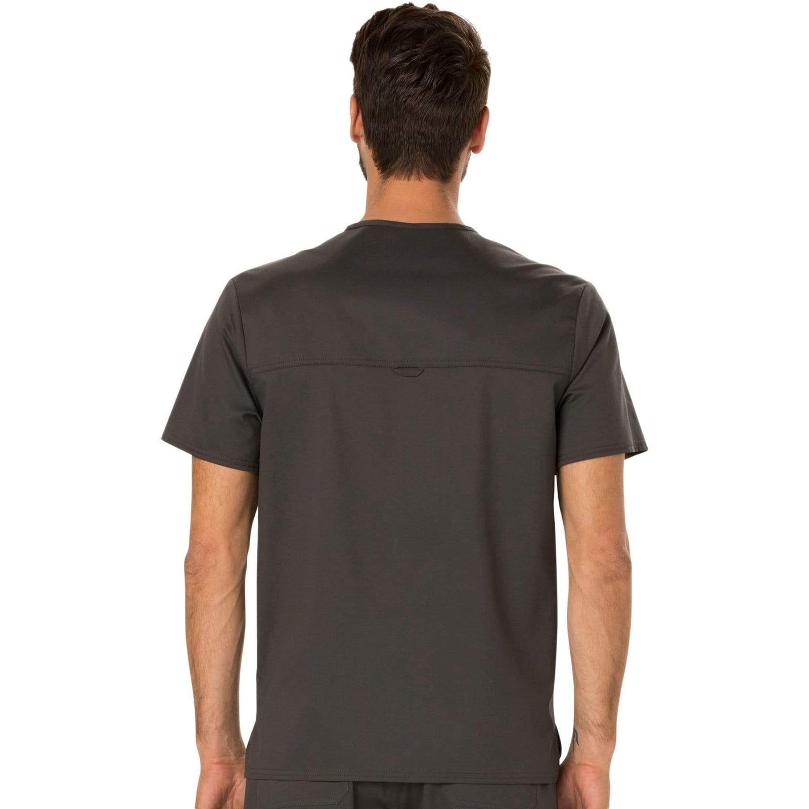Cherokee Workwear Revolution WW690 Scrubs Top Men's V-Neck Pewter