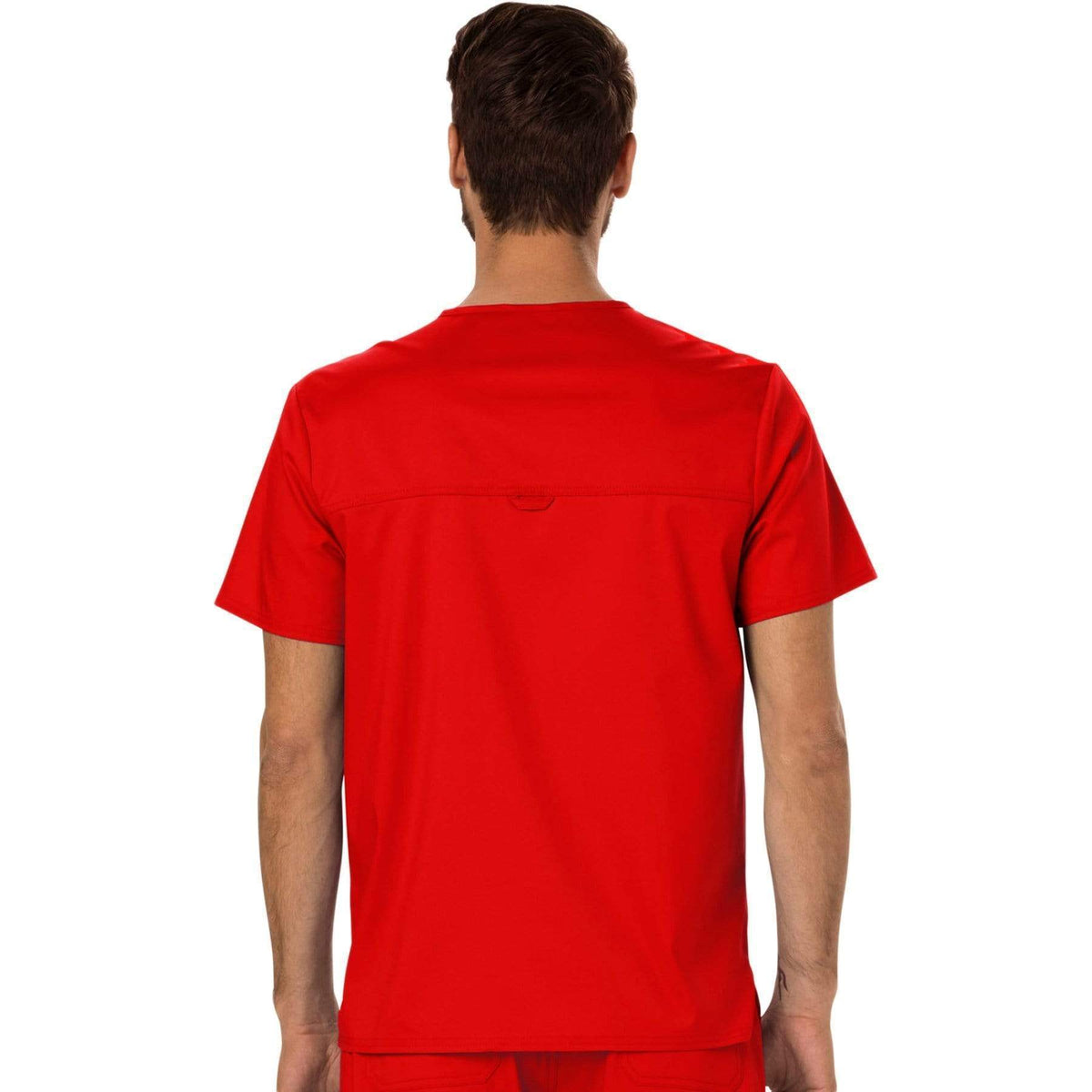 Cherokee Workwear Revolution WW690 Scrubs Top Men's V-Neck Red