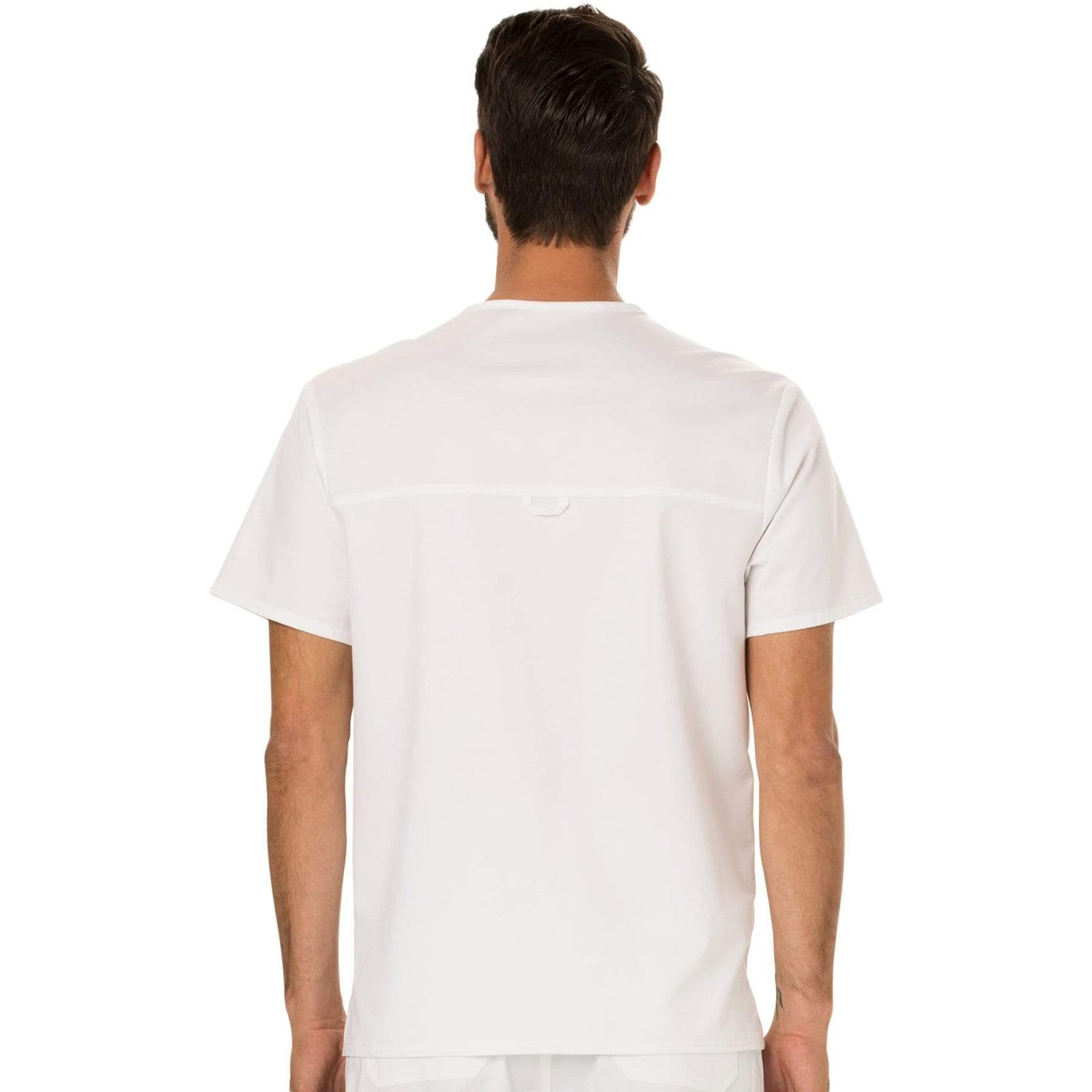 Cherokee Workwear Revolution WW690 Scrubs Top Men's V-Neck White